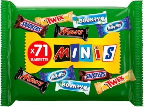 Mars Super Fun Size Mix (71 bars) Snickers. Twix. Mars. Milky Way. Bounty
