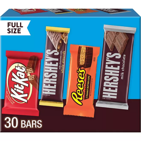 Hershey-s Full Size Variety Pack - 30 Count